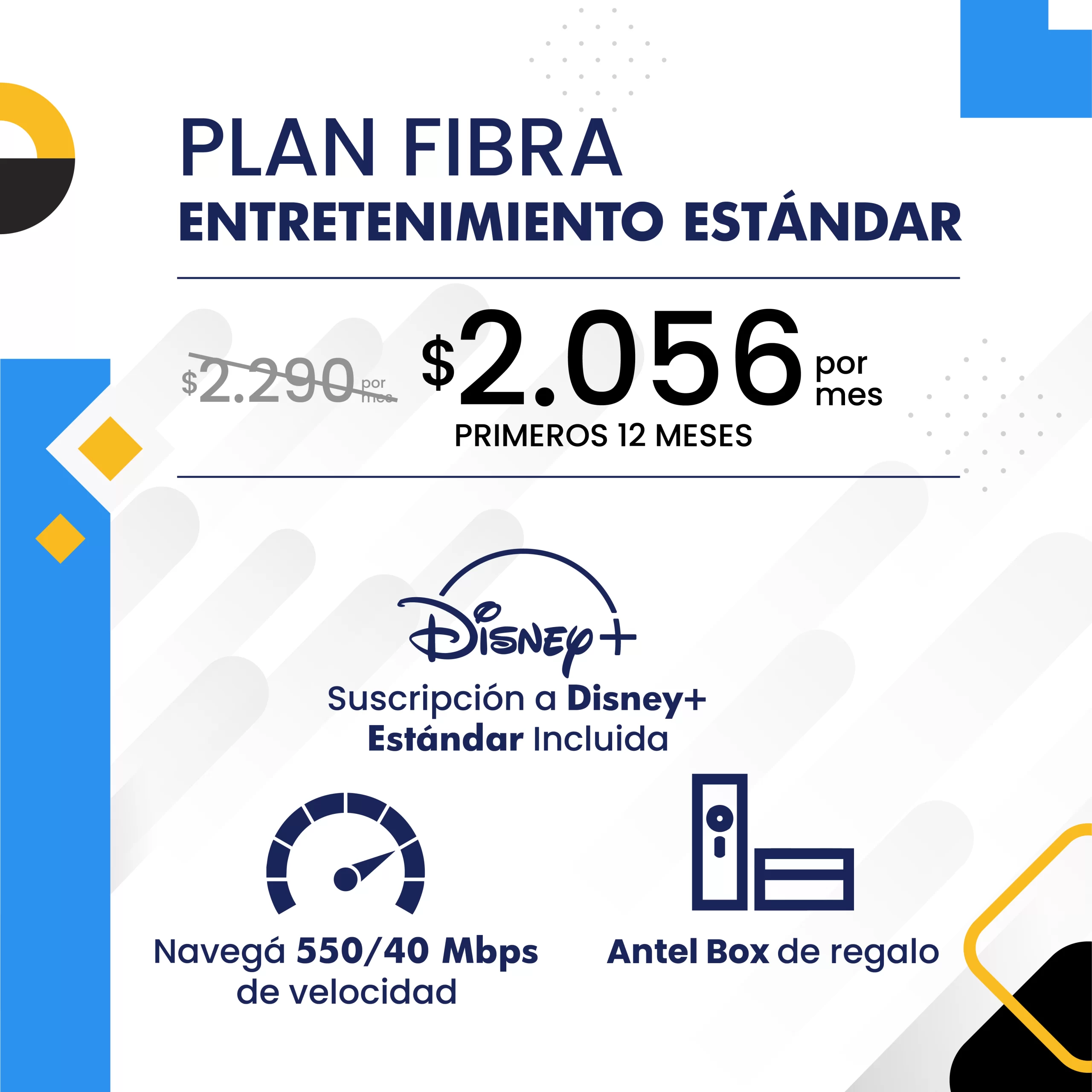 Plan Fibra Entretenimiento Estándar