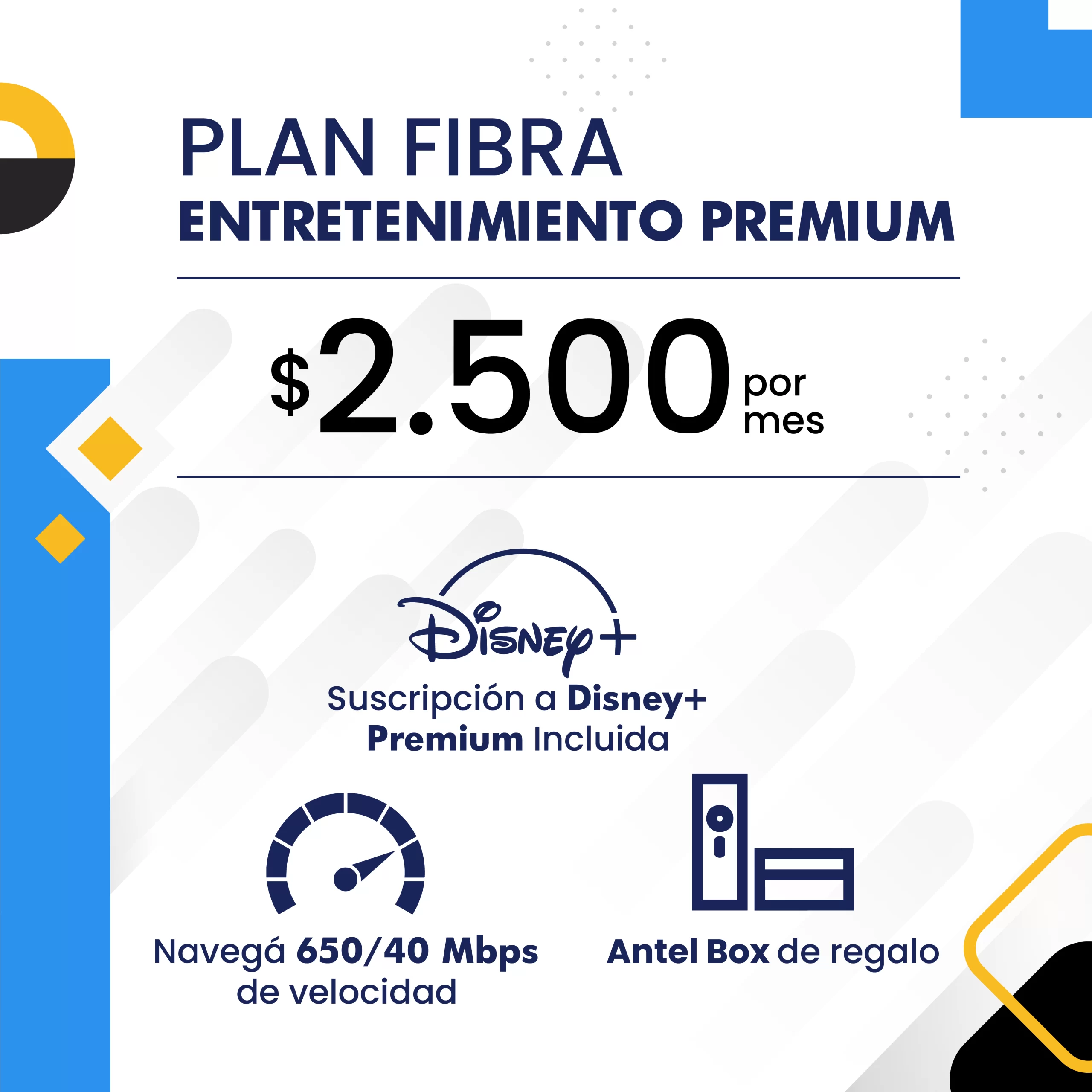 Plan Fibra Entretenimiento Premium